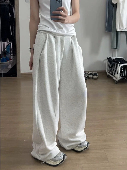 HOUZHOU Vintage Baggy Sweatpants Women Autumn 2024 New Y2k Korean