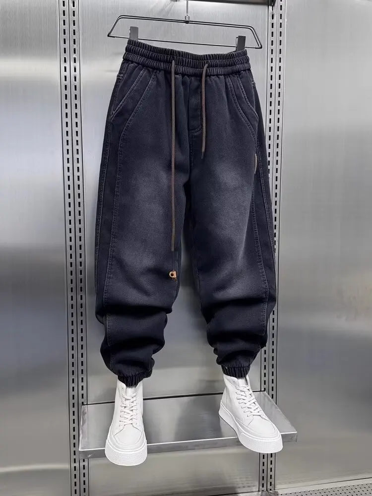 Men's Harem Jeans Japanese Harajuku Luxury Brand Baggy Hip Hop