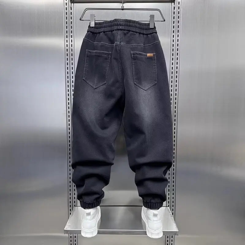 Men's Harem Jeans Japanese Harajuku Luxury Brand Baggy Hip Hop