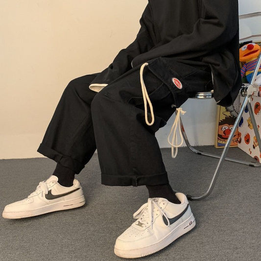 Men's Cargo Pants Streetwear Fashion Harem Pants Loose Casual Wide Leg