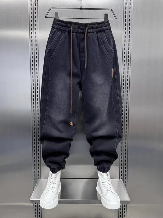 Men's Harem Jeans Japanese Harajuku Luxury Brand Baggy Hip Hop